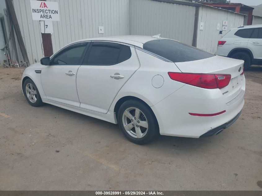 2015 Kia Optima Lx VIN: KNAGM4A74F5605346 Lot: 39528991