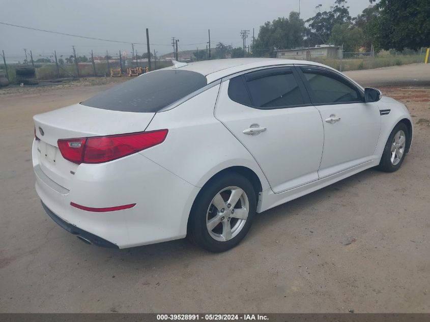 2015 Kia Optima Lx VIN: KNAGM4A74F5605346 Lot: 39528991