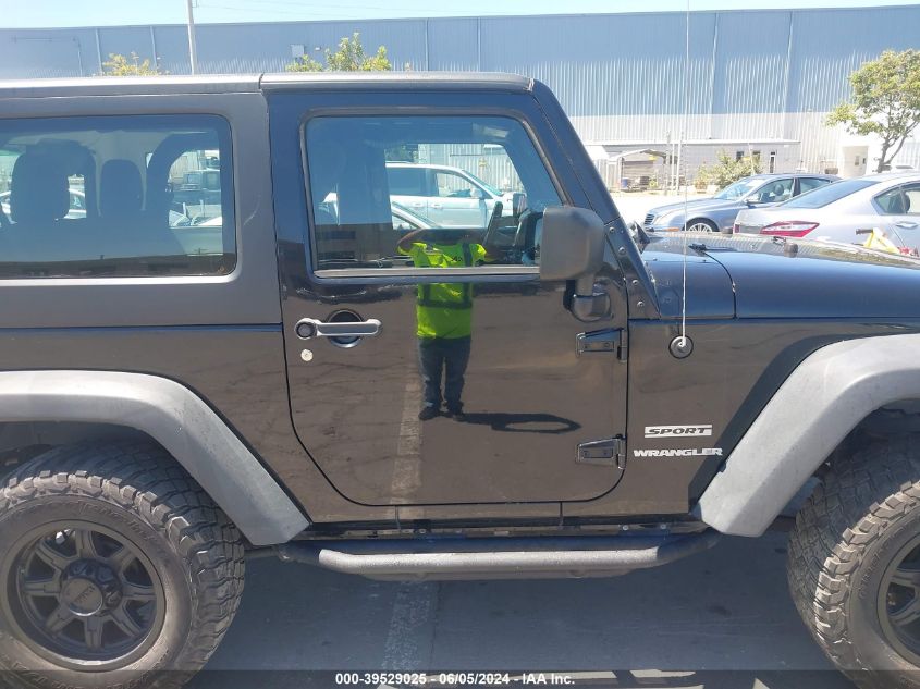 2013 Jeep Wrangler Sport VIN: 1C4AJWAG6DL578723 Lot: 39529025