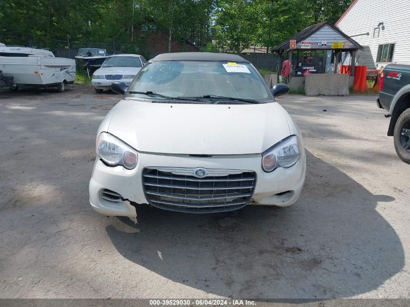 2004 Chrysler Sebring Lx VIN: 1C3EL45R74N352193 Lot: 39529030