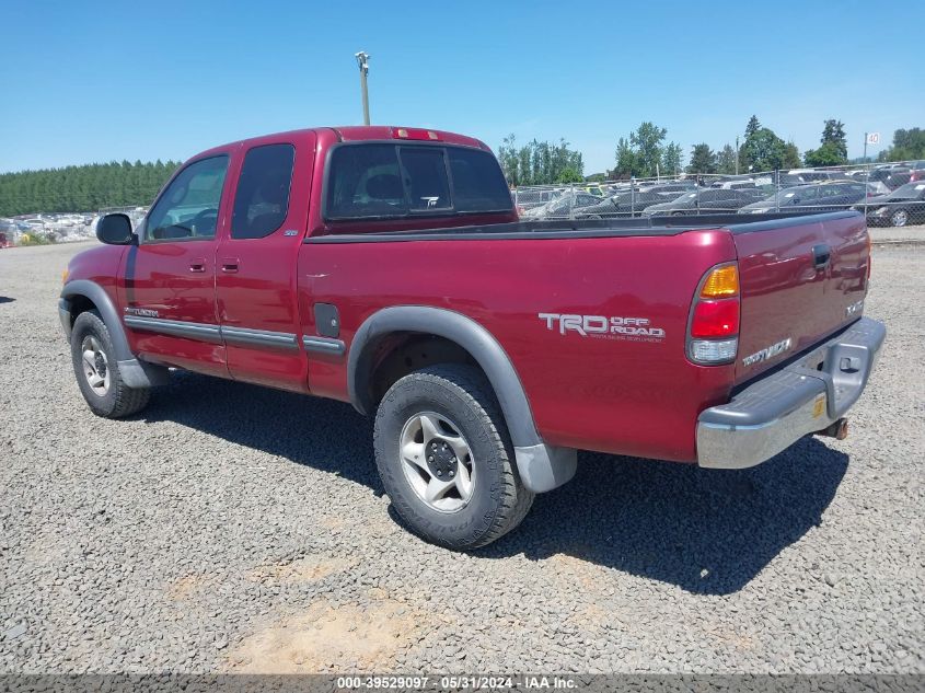 2000 Toyota Tundra Access Cab/Access Cab Sr5 VIN: 5TBBT4415YS036469 Lot: 39529097