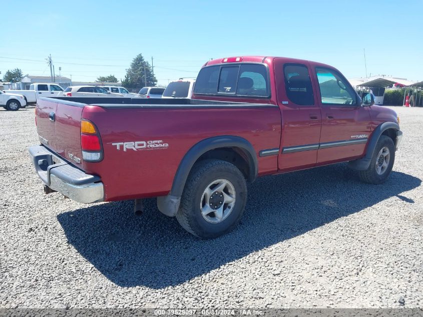 2000 Toyota Tundra Access Cab/Access Cab Sr5 VIN: 5TBBT4415YS036469 Lot: 39529097