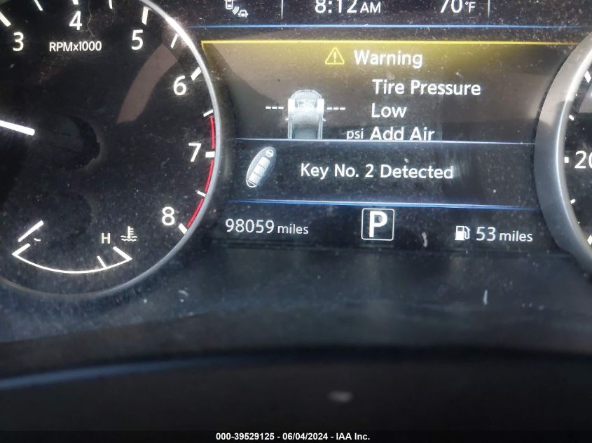 2016 Nissan Murano Platinum VIN: 5N1AZ2MG7GN160026 Lot: 39529125