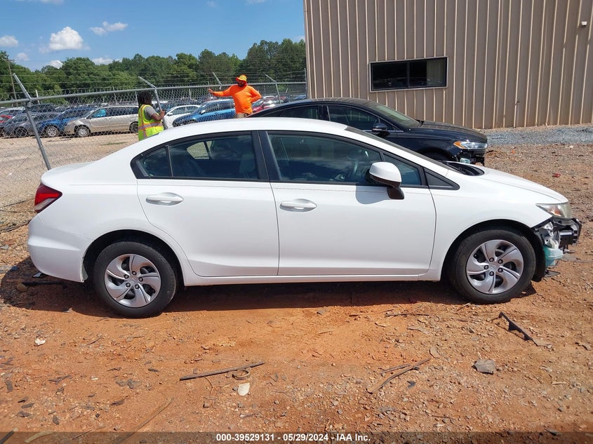 2013 Honda Civic Lx VIN: 19XFB2F53DE023417 Lot: 39529131