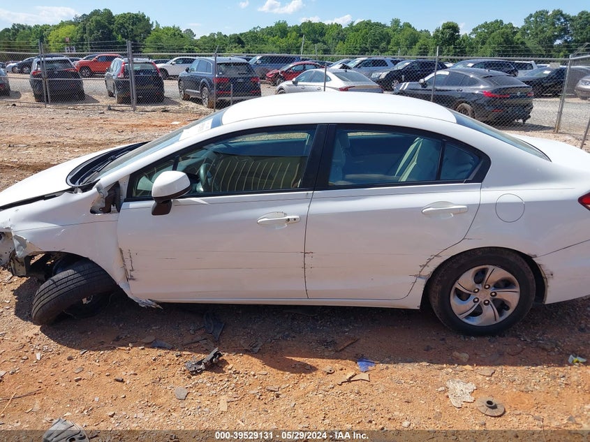 2013 Honda Civic Lx VIN: 19XFB2F53DE023417 Lot: 39529131