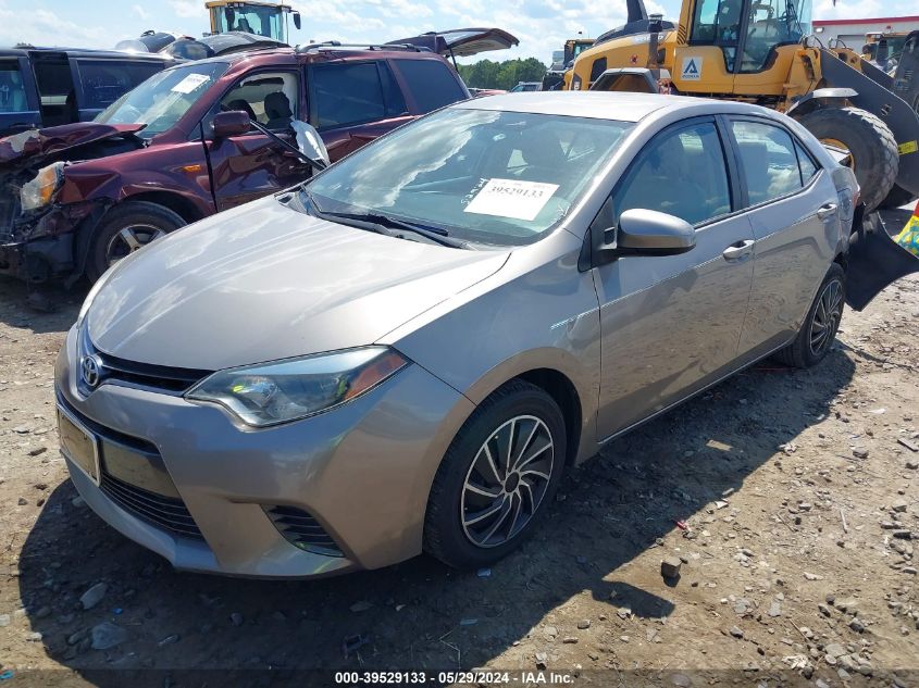 2015 Toyota Corolla Le VIN: 2T1BURHE4FC238353 Lot: 39529133