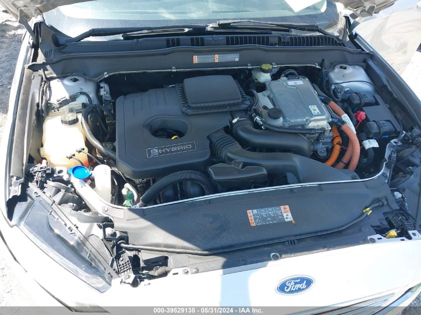 2018 Ford Fusion Hybrid S VIN: 3FA6P0UU6JR100162 Lot: 39529135