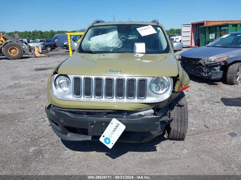 2015 Jeep Renegade Limited VIN: ZACCJBDT8FPB79305 Lot: 39529171