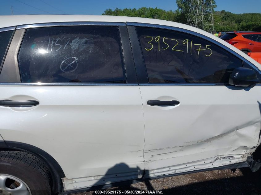 2015 Honda Cr-V Lx VIN: 5J6RM4H36FL115785 Lot: 39529175