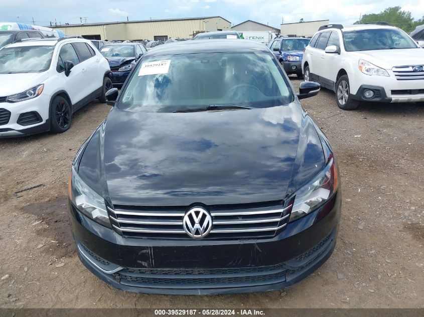 2013 Volkswagen Passat 2.5L S VIN: 1VWAP7A34DC037846 Lot: 39529187