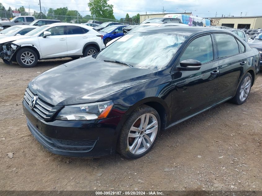 2013 Volkswagen Passat 2.5L S VIN: 1VWAP7A34DC037846 Lot: 39529187