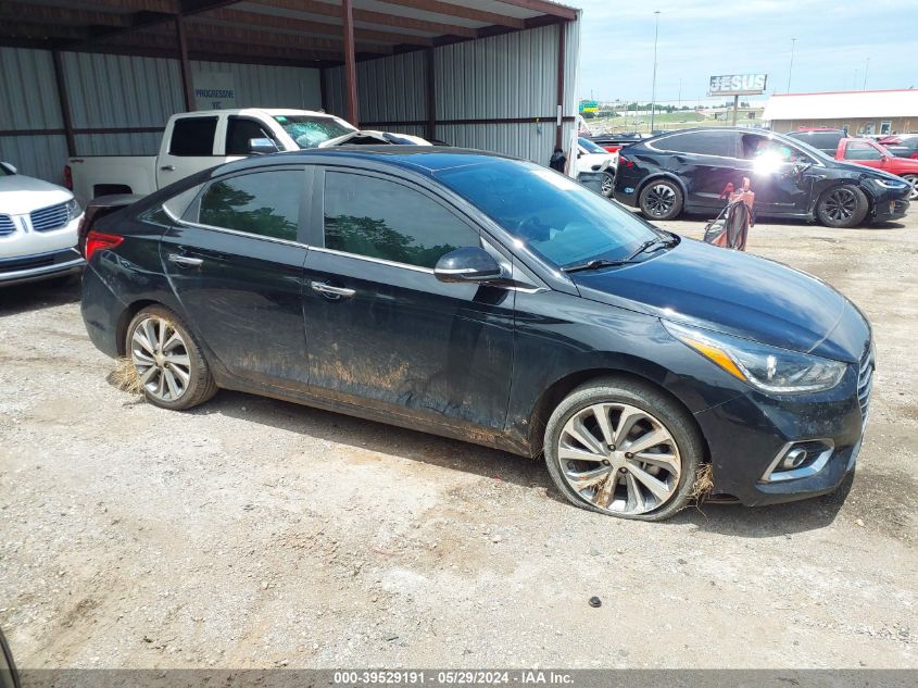 2022 Hyundai Accent Limited VIN: 3KPC34A60NE157282 Lot: 39529191