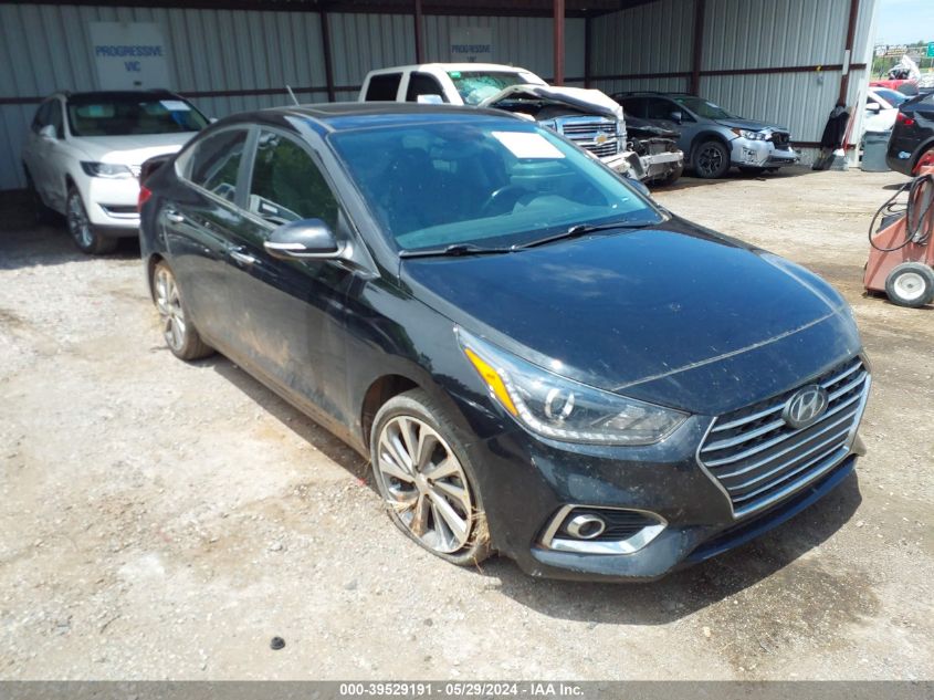 2022 Hyundai Accent Limited VIN: 3KPC34A60NE157282 Lot: 39529191