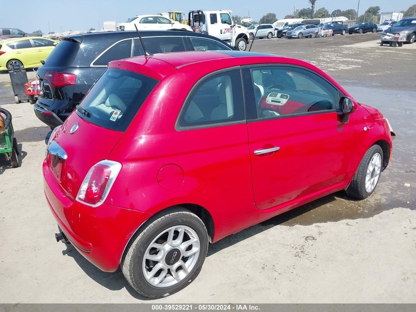 2014 Fiat 500 Pop VIN: 3C3CFFAR5ET250277 Lot: 39529221