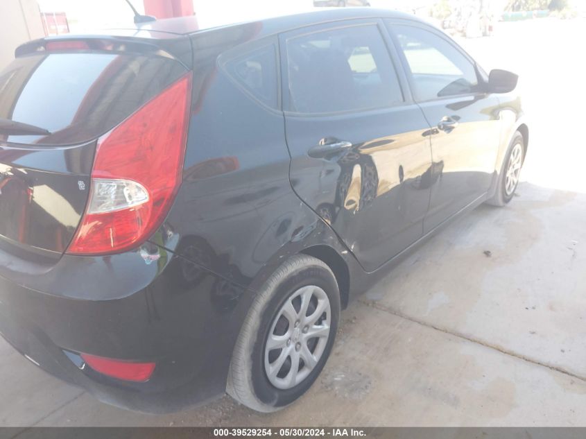 2013 Hyundai Accent Gs VIN: KMHCT5AE5DU139014 Lot: 39529254