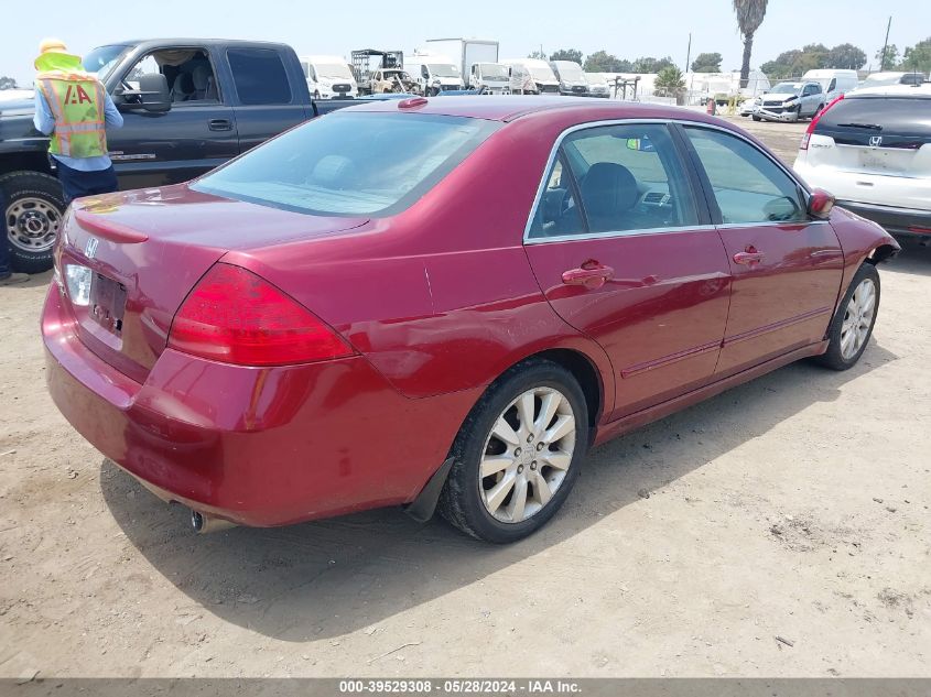 2006 Honda Accord 3.0 Ex VIN: 1HGCM66566A006834 Lot: 39529308