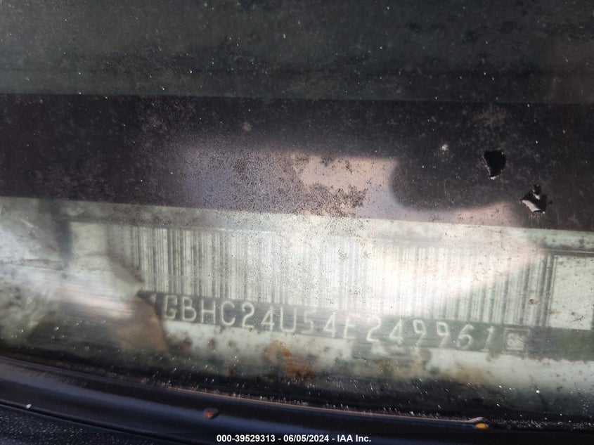 2004 Chevrolet Silverado 2500Hd Work Truck VIN: 1GBHC24U54E249961 Lot: 39529313