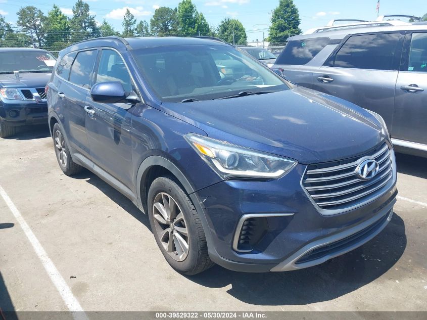 2017 Hyundai Santa Fe Se VIN: KM8SM4HF9HU212487 Lot: 39529322