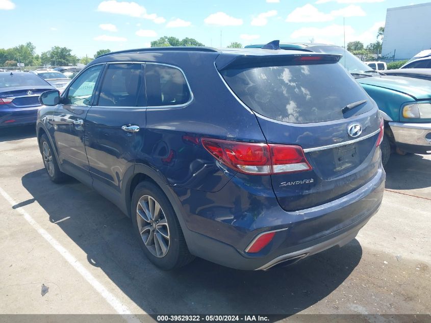 2017 Hyundai Santa Fe Se VIN: KM8SM4HF9HU212487 Lot: 39529322