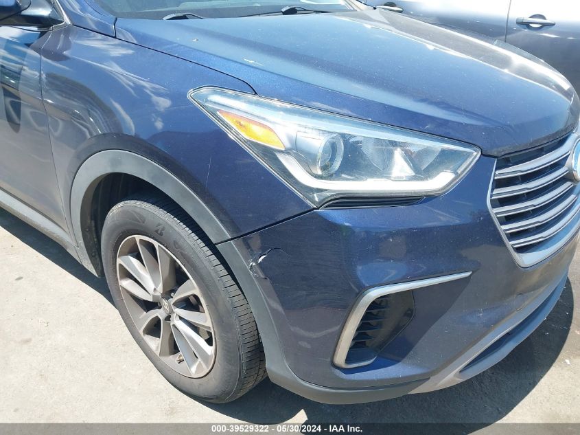 2017 Hyundai Santa Fe Se VIN: KM8SM4HF9HU212487 Lot: 39529322