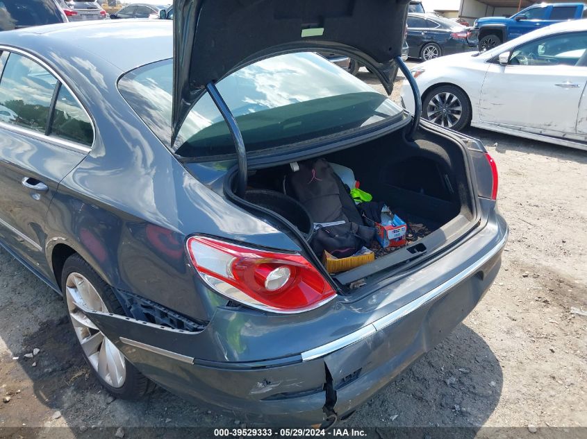 2012 Volkswagen Cc Lux Limited VIN: WVWHP7AN4CE534143 Lot: 39529333