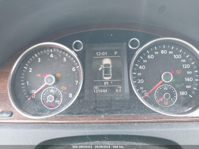 2012 Volkswagen Cc Lux Limited VIN: WVWHP7AN4CE534143 Lot: 39529333