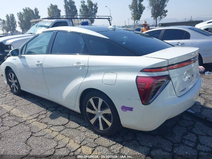 2019 Toyota Mirai VIN: JTDBVRBD8KA006950 Lot: 40438254