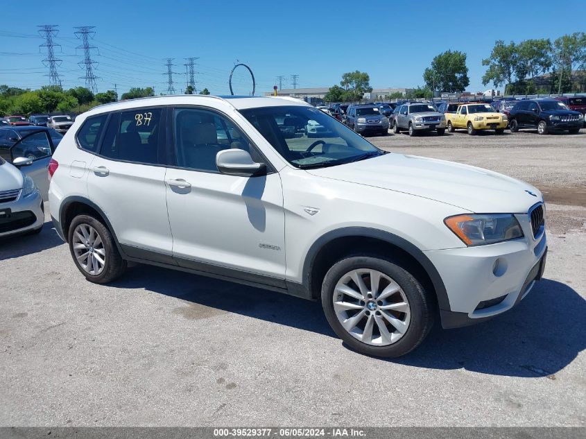 2013 BMW X3 xDrive28I VIN: 5UXWX9C59D0A28825 Lot: 39529377