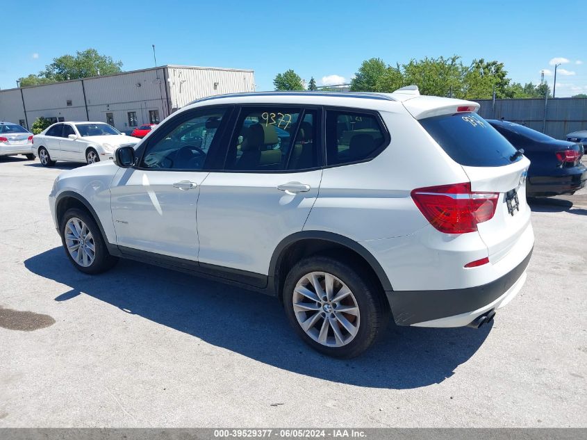 2013 BMW X3 xDrive28I VIN: 5UXWX9C59D0A28825 Lot: 39529377