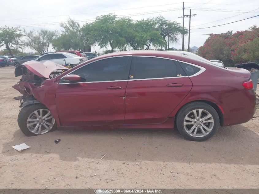 2015 Chrysler 200 Limited VIN: 1C3CCCAB2FN621763 Lot: 39529380