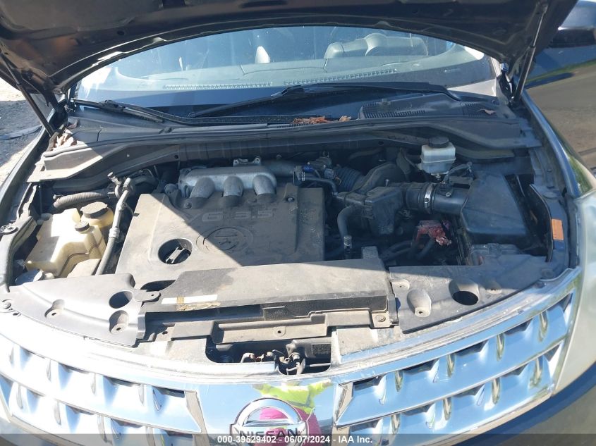 2006 Nissan Murano Sl VIN: JN8AZ08T66W421160 Lot: 39529402