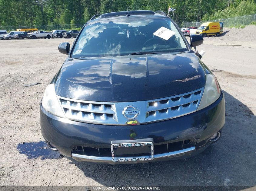 2006 Nissan Murano Sl VIN: JN8AZ08T66W421160 Lot: 39529402