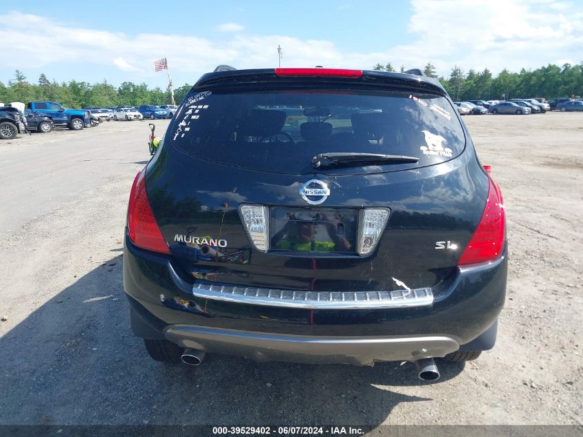2006 Nissan Murano Sl VIN: JN8AZ08T66W421160 Lot: 39529402