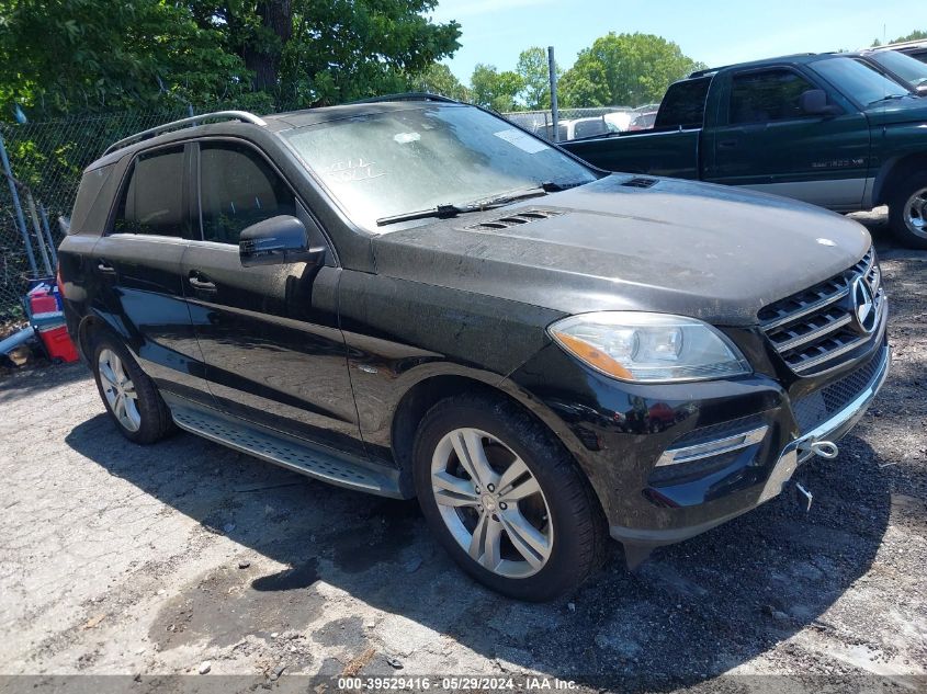 2012 Mercedes-Benz Ml 350 Bluetec 4Matic VIN: 4JGDA2EB4CA011758 Lot: 39529416