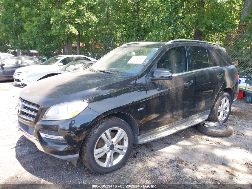 2012 Mercedes-Benz Ml 350 Bluetec 4Matic VIN: 4JGDA2EB4CA011758 Lot: 39529416