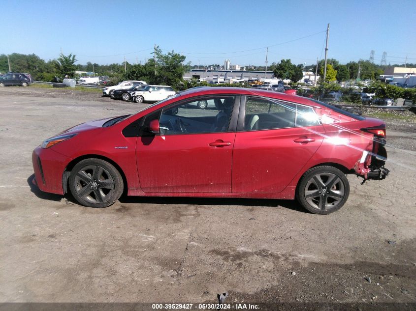 2019 Toyota Prius Limited VIN: JTDKARFU7K3077258 Lot: 39529427