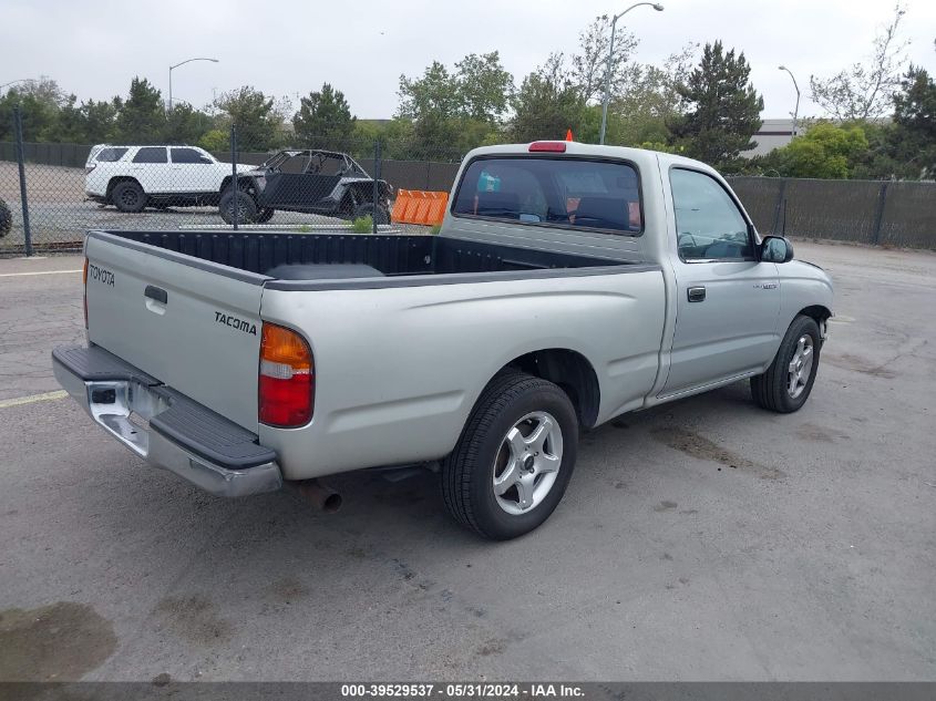 2000 Toyota Tacoma VIN: 4TANL42N6YZ654677 Lot: 39529537