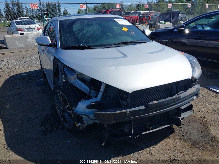 2017 Hyundai Veloster Turbo VIN: KMHTC6AE1HU312751 Lot: 39529548