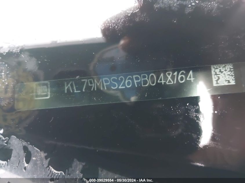 2023 Chevrolet Trailblazer Fwd Lt VIN: KL79MPS26PB048164 Lot: 39529554