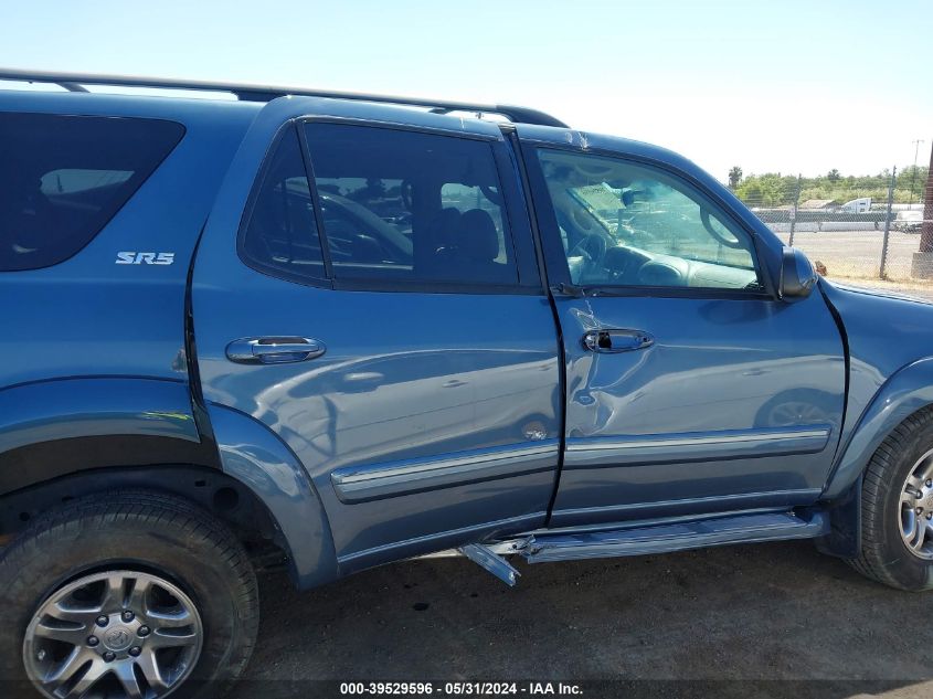 2005 Toyota Sequoia Sr5 V8 VIN: 5TDZT34A05S261037 Lot: 39529596