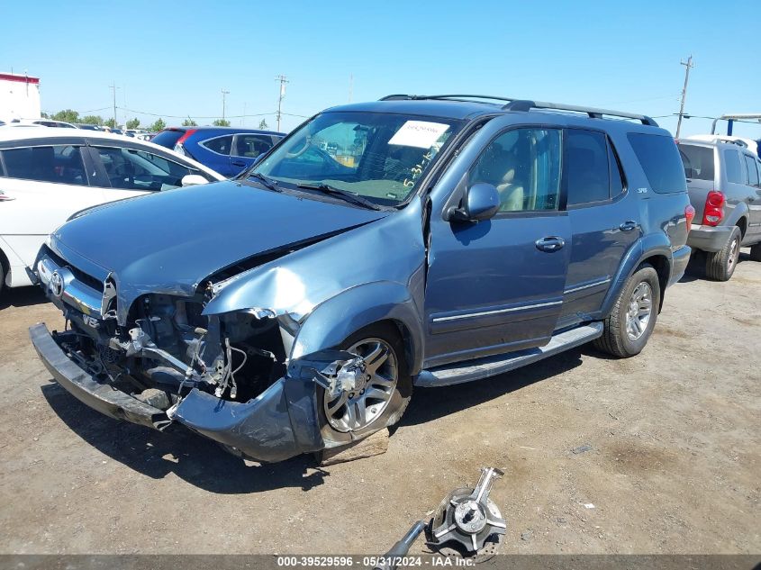 2005 Toyota Sequoia Sr5 V8 VIN: 5TDZT34A05S261037 Lot: 39529596