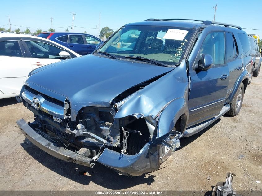 2005 Toyota Sequoia Sr5 V8 VIN: 5TDZT34A05S261037 Lot: 39529596