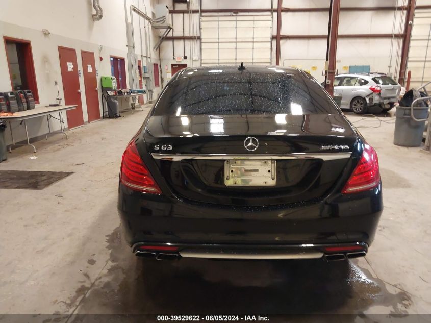 2015 Mercedes-Benz S 63 Amg 4Matic VIN: WDDUG7JB6FA111506 Lot: 39529622