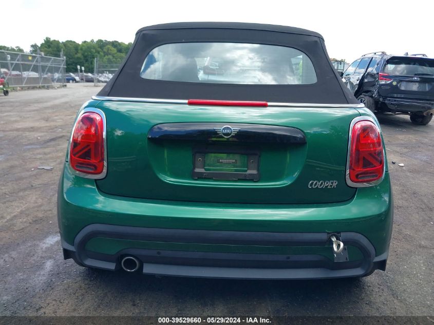 2022 Mini Convertible Cooper VIN: WMW23DL05N3N53605 Lot: 39529660