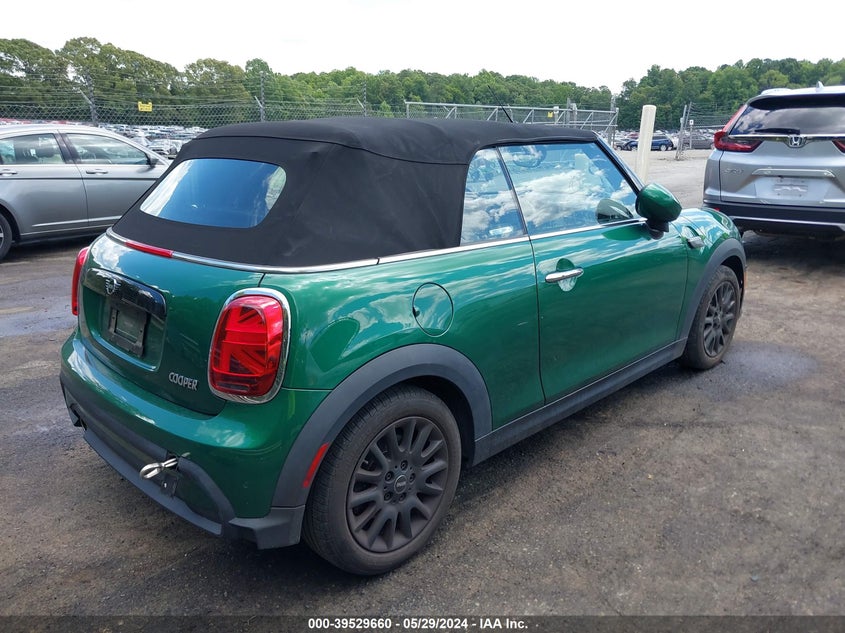 2022 Mini Convertible Cooper VIN: WMW23DL05N3N53605 Lot: 39529660