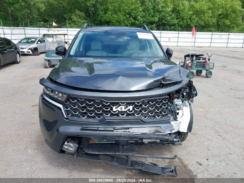 2023 Kia Sorento X-Line Ex VIN: 5XYRHDLF2PG229324 Lot: 39529665