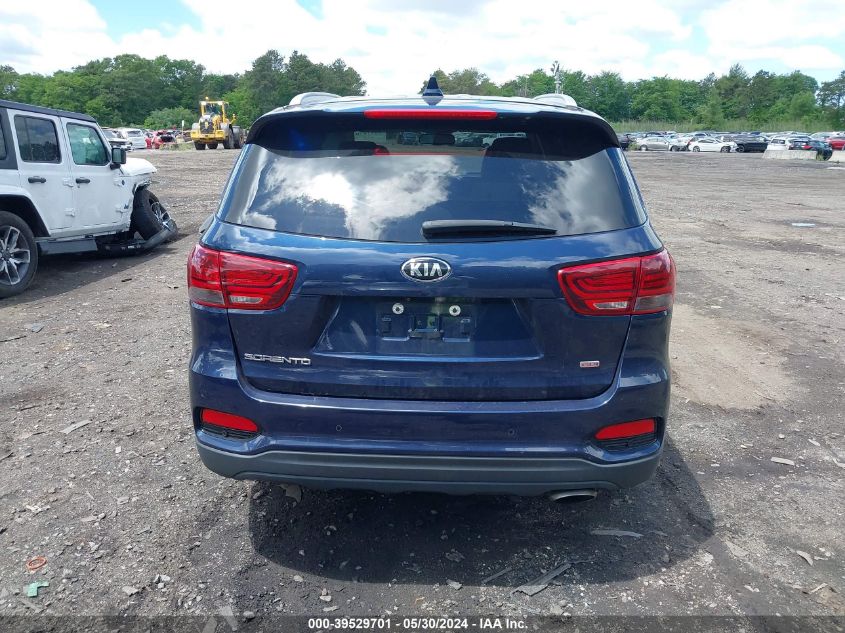 2019 Kia Sorento 2.4L Lx VIN: 5XYPGDA38KG522494 Lot: 39529701