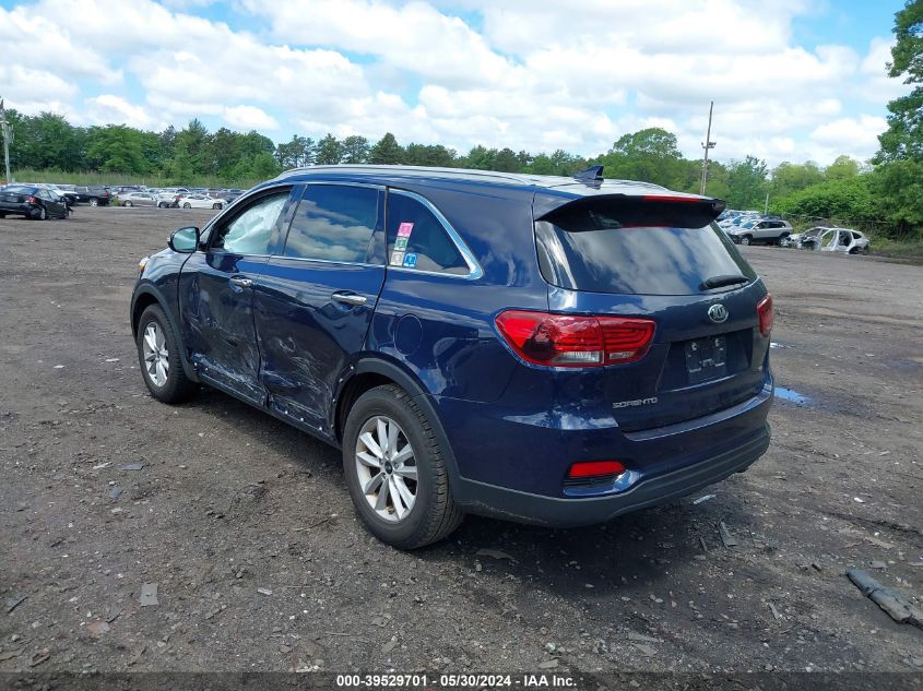 2019 Kia Sorento 2.4L Lx VIN: 5XYPGDA38KG522494 Lot: 39529701