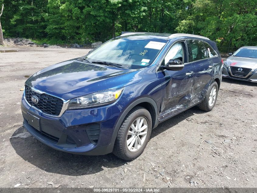 2019 Kia Sorento 2.4L Lx VIN: 5XYPGDA38KG522494 Lot: 39529701