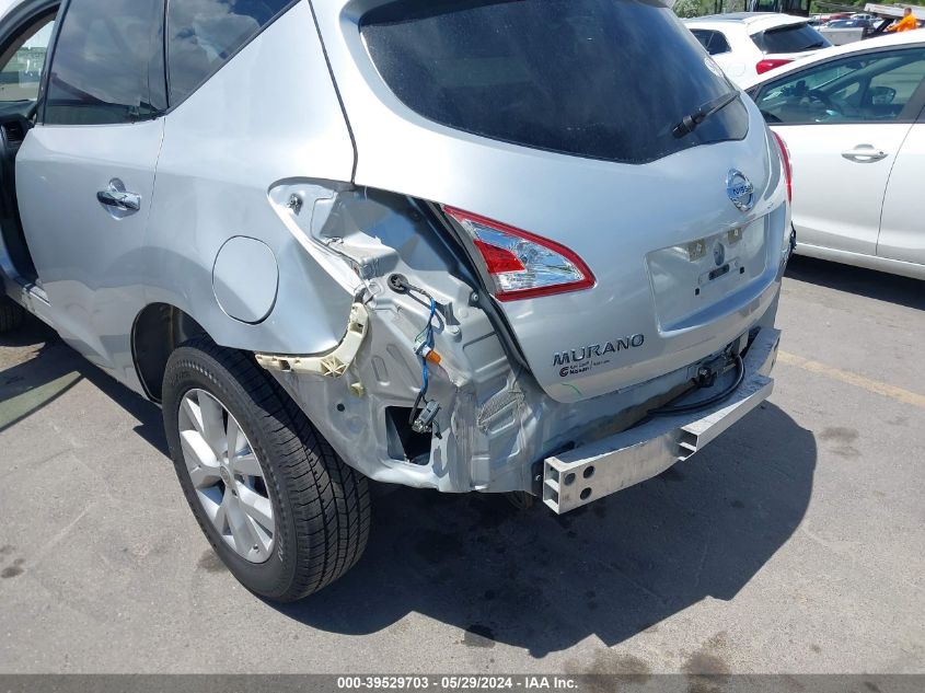 2012 Nissan Murano Sl VIN: JN8AZ1MW6CW237483 Lot: 39529703